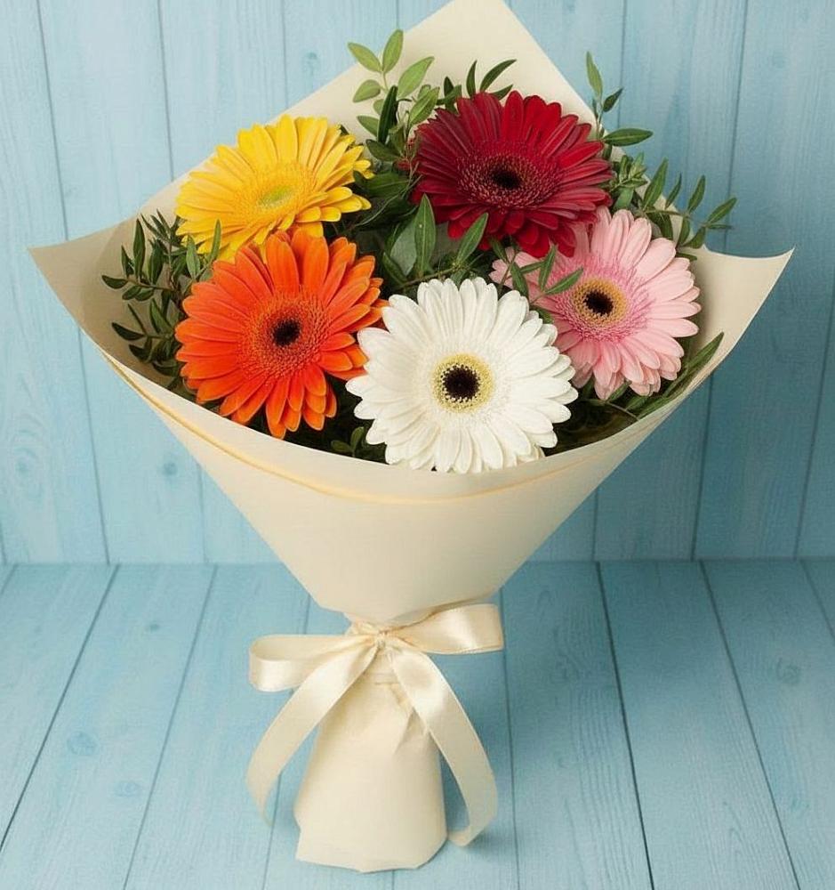 Букет цветов из: Герберы в Кизеле