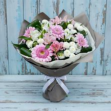Букет цветов из:  Герберы, Альстромерии и Хризантемы #REPLACE_PRED# Кизеле