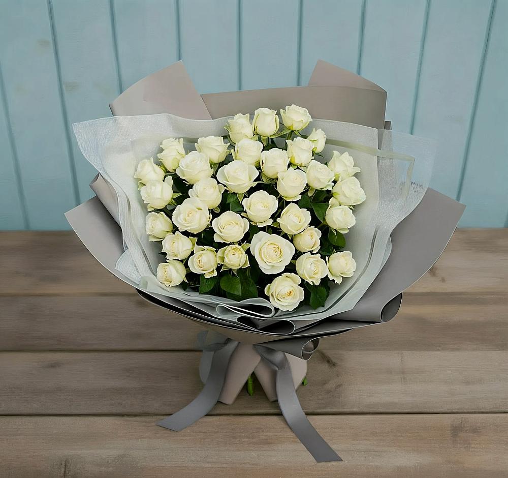 Букет Белоснежная нежность в Кизеле