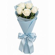 Букет 5 Белых роз Проуд #REPLACE_PRED# Кизеле