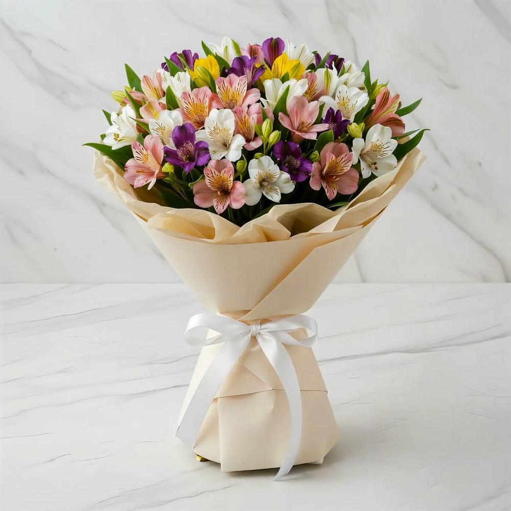 Букет цветов из: Альстромерии в Кизеле