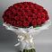 Букет 101 Красная роза Блэк Мэджик в Кизеле