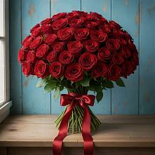Букет Красные розы Блэк Меджик в Кизеле