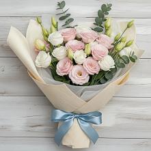 Букет цветов из:  Лизиантусы в Кизеле