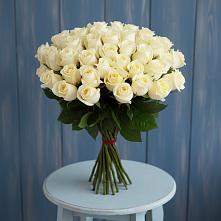 Букет 51 Белая роза Эдлесс Лав #REPLACE_PRED# Кизеле