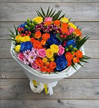 Букет цветов из:  Розы и Хризантемы в Кизеле