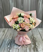 Букет цветов из:  Гвоздики, Розы и Хризантемы в Кизеле