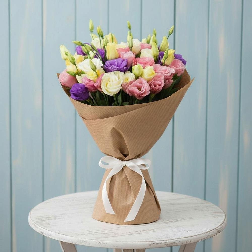 Букет цветов из: Лизиантусы в Кизеле