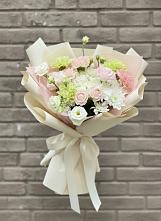 Букет цветов из:  Гвоздики, Розы, Лизиантусы и Хризантемы #REPLACE_PRED# Кизеле
