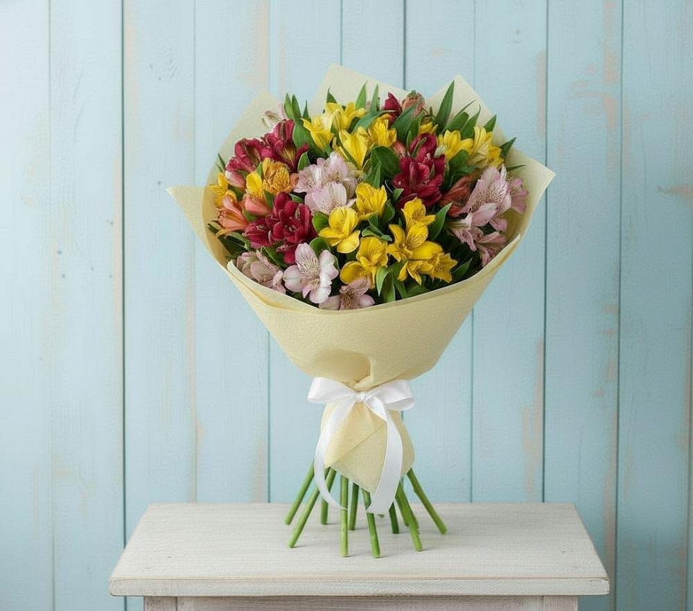 Букет цветов из: Альстромерии в Кизеле