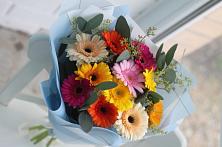 Букет цветов из:  Герберы #REPLACE_PRED# Кизеле