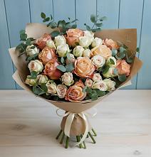 Букет цветов из:  Альстромерии и Розы #REPLACE_PRED# Кизеле