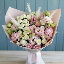 Букет цветов из:  Альстромерии и Розы в Кизеле