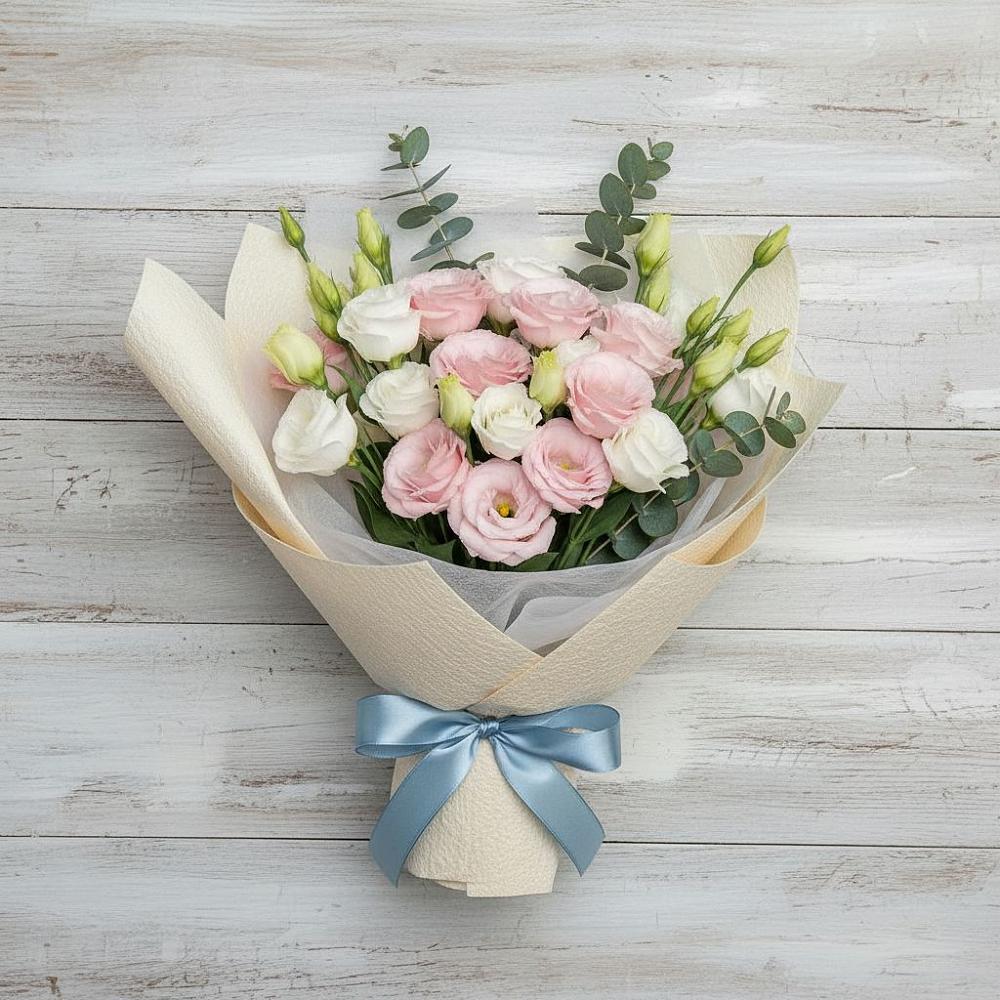 Букет цветов из: Лизиантусы в Кизеле